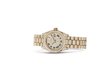 Lady-Datejust, Oyster, 28 mm, yellow gold and diamonds Laying Down