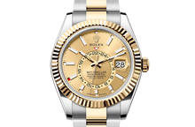 Load image into Gallery viewer, Sky-Dweller, Oyster, 42 mm, Oystersteel and yellow gold Front Facing