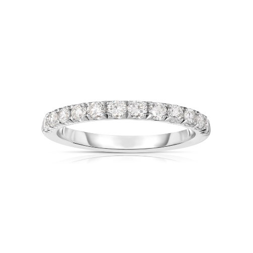 Fink's Half Way Round Diamond Band in 14k White Gold