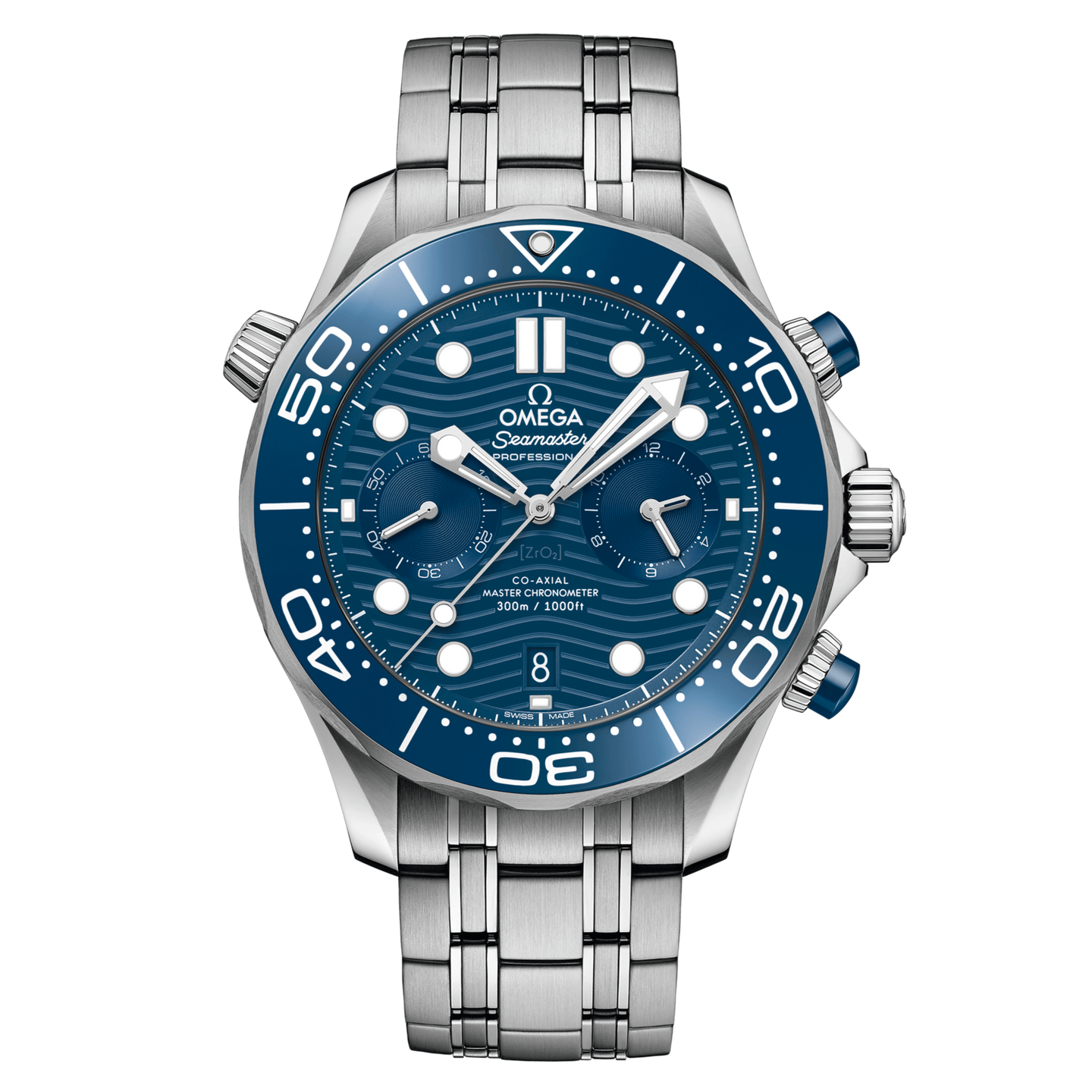 OMEGA Seamaster Diver 300m Co-Axial Master Chronometer Chronograph 44mm, Steel and Blue