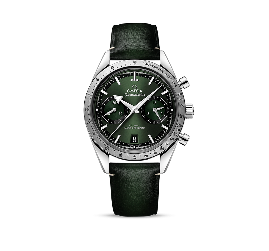 OMEGA Speedmaster '57 Co-Axial Master Chronometer Chronograph, 40.5mm on Leather Strap