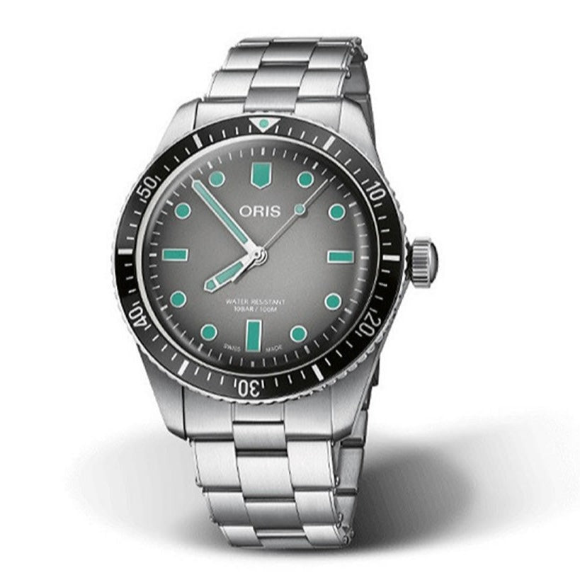 Oris Divers Sixty-Five Men's Watch with Grey Dial Presented on Stainless Steel Strap