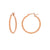 Sabel Everyday Collection 25mm Polished 14K Rose Gold Hoop Earrings