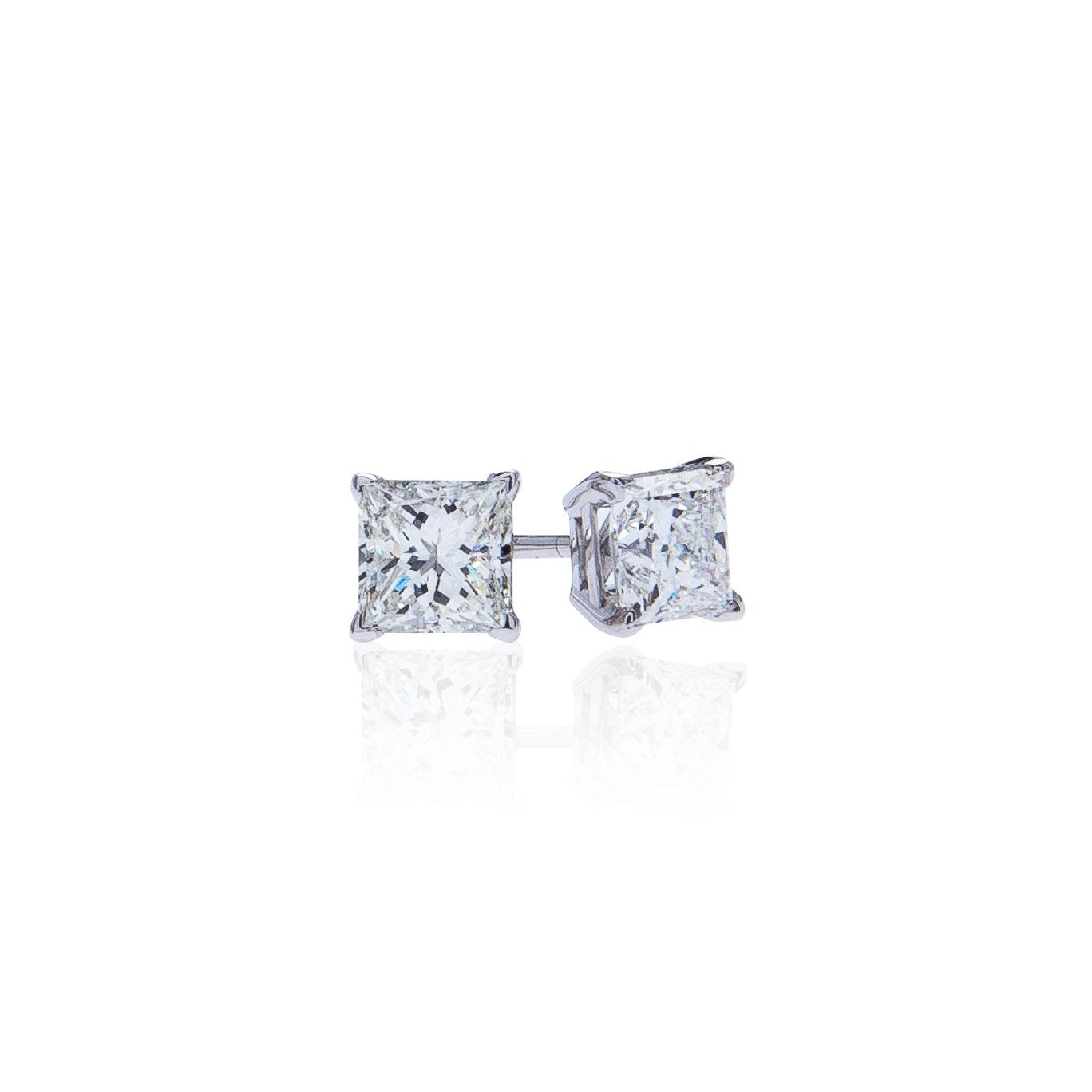 Sabel Collection Princess Cut Diamond Studs in .50ct