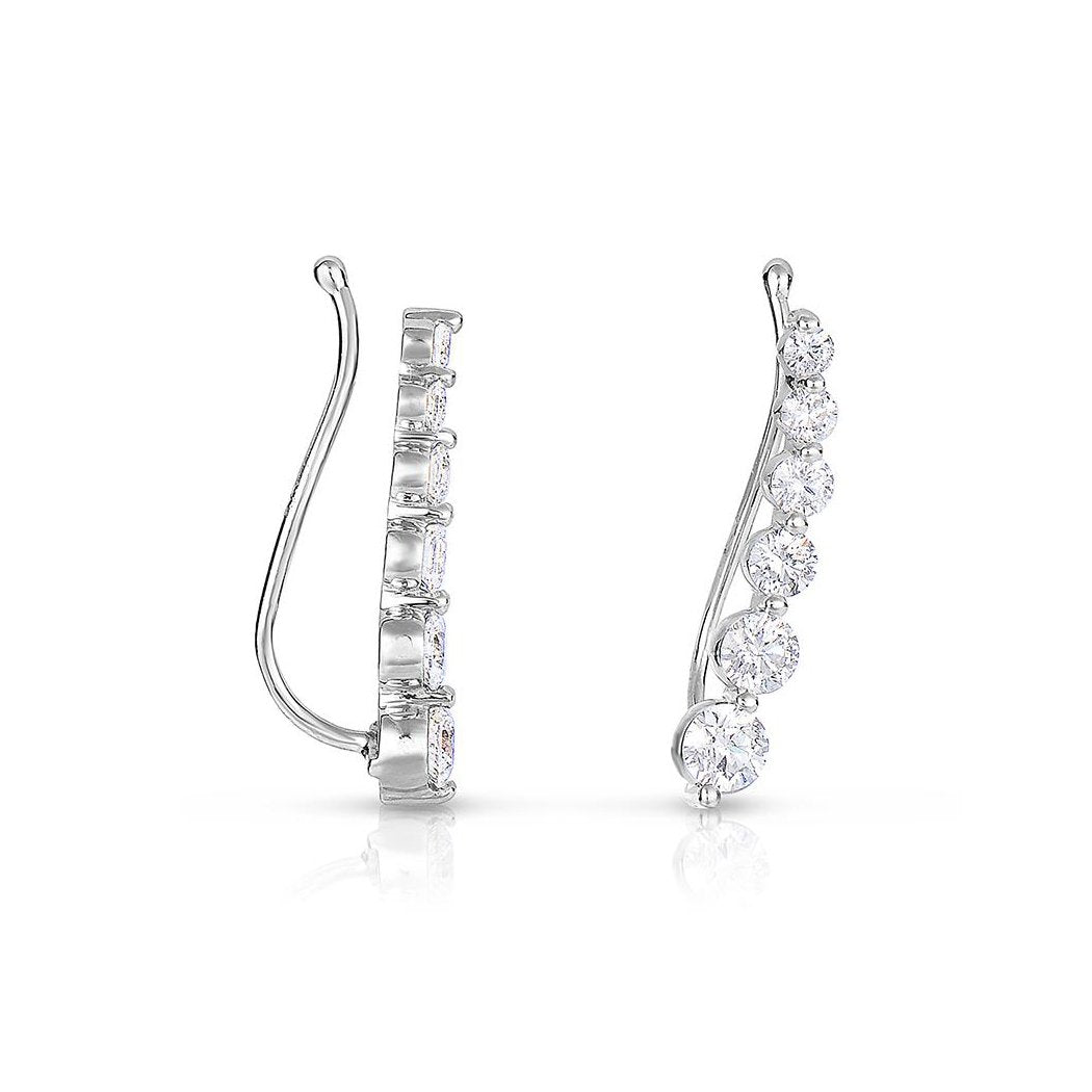 Sabel Collection 14K White Gold Graduated Diamond Earrings