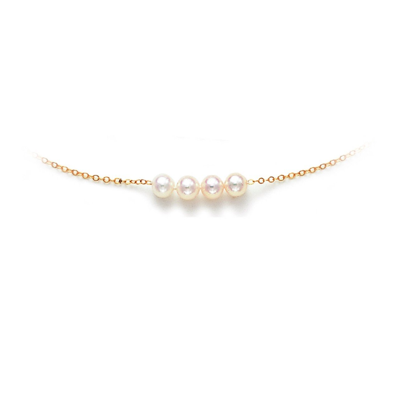 Princesse Pearl Cultured Starter Necklace in Four Pearls