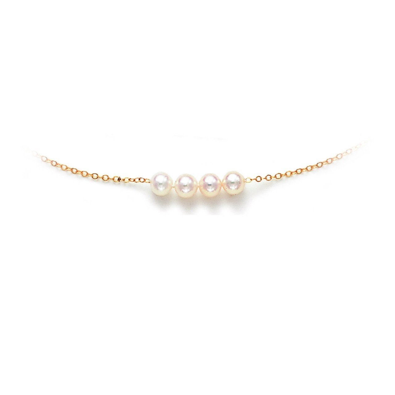 Princesse Pearl Cultured Starter Necklace in Four Pearls
