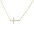 Sabel Everyday Collection 14K Yellow Gold Sideways Cross Necklace