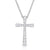 Sabel Collection 14K White Gold Diamond Cross Pendant