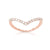 Sabel Collection Rose Gold Diamond &quot;V&quot; Ring