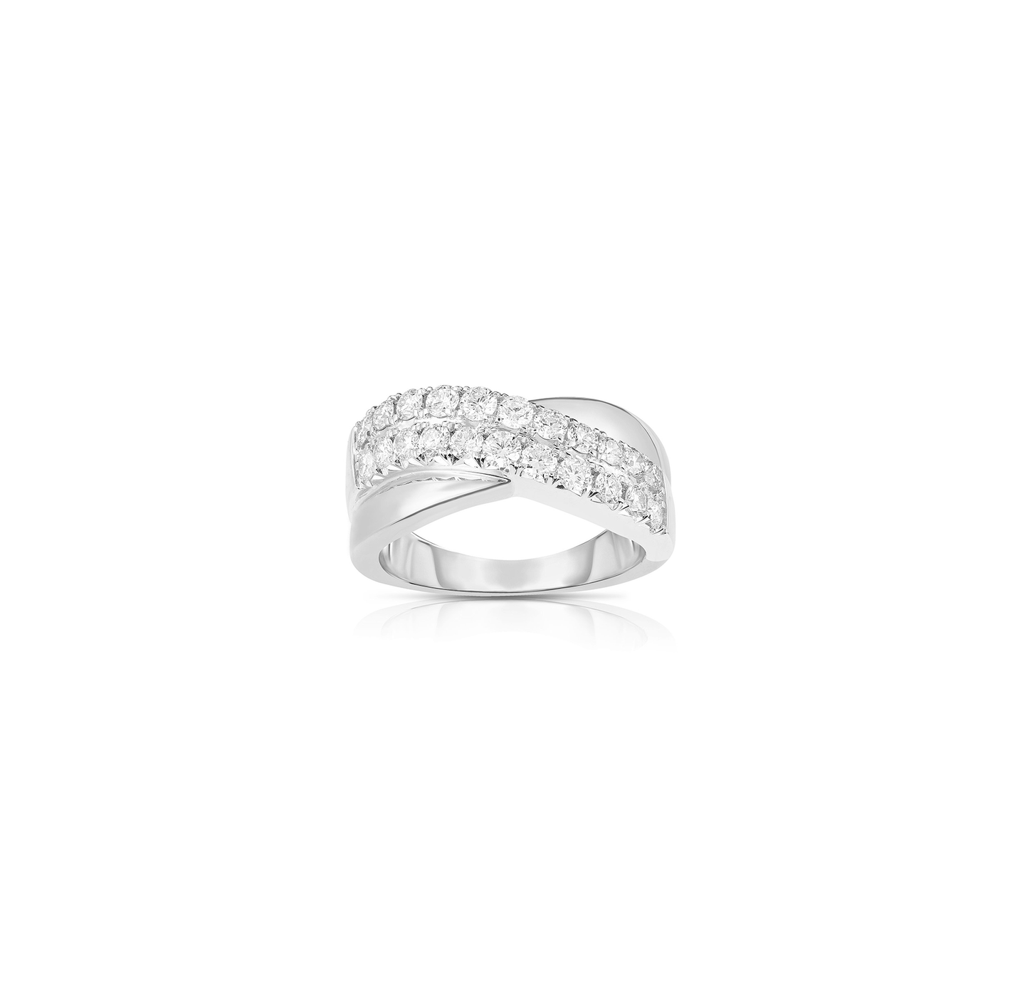 Sabel Collection 14K White Gold Bypass Diamond Ring