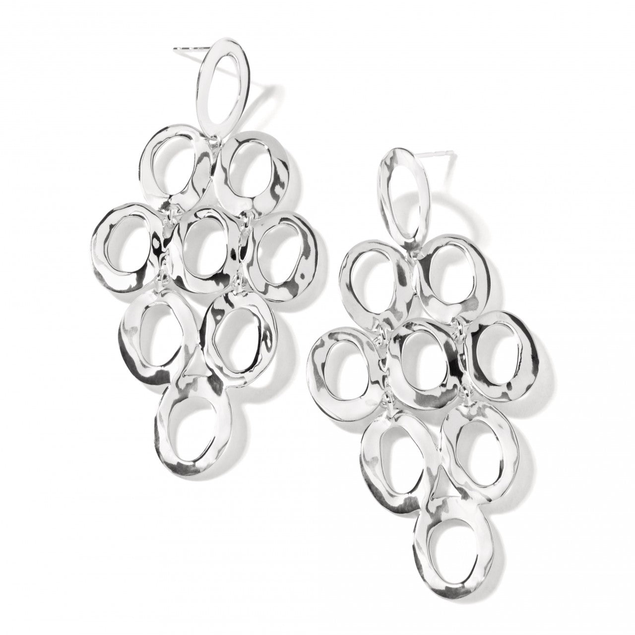 IPPOLITA Classico Sterling Silver Open Oval Cascade Earrings