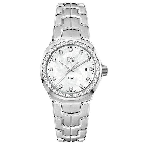 Tag heuer women's aquaracer mother of pearl diamond watch online