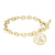 Fink&#39;s 20mm Classic Bordered Monogram Toggle Bracelet